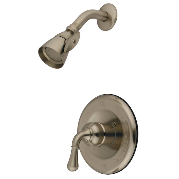 Shower Faucet, Brushed Nickel, Wall Mount